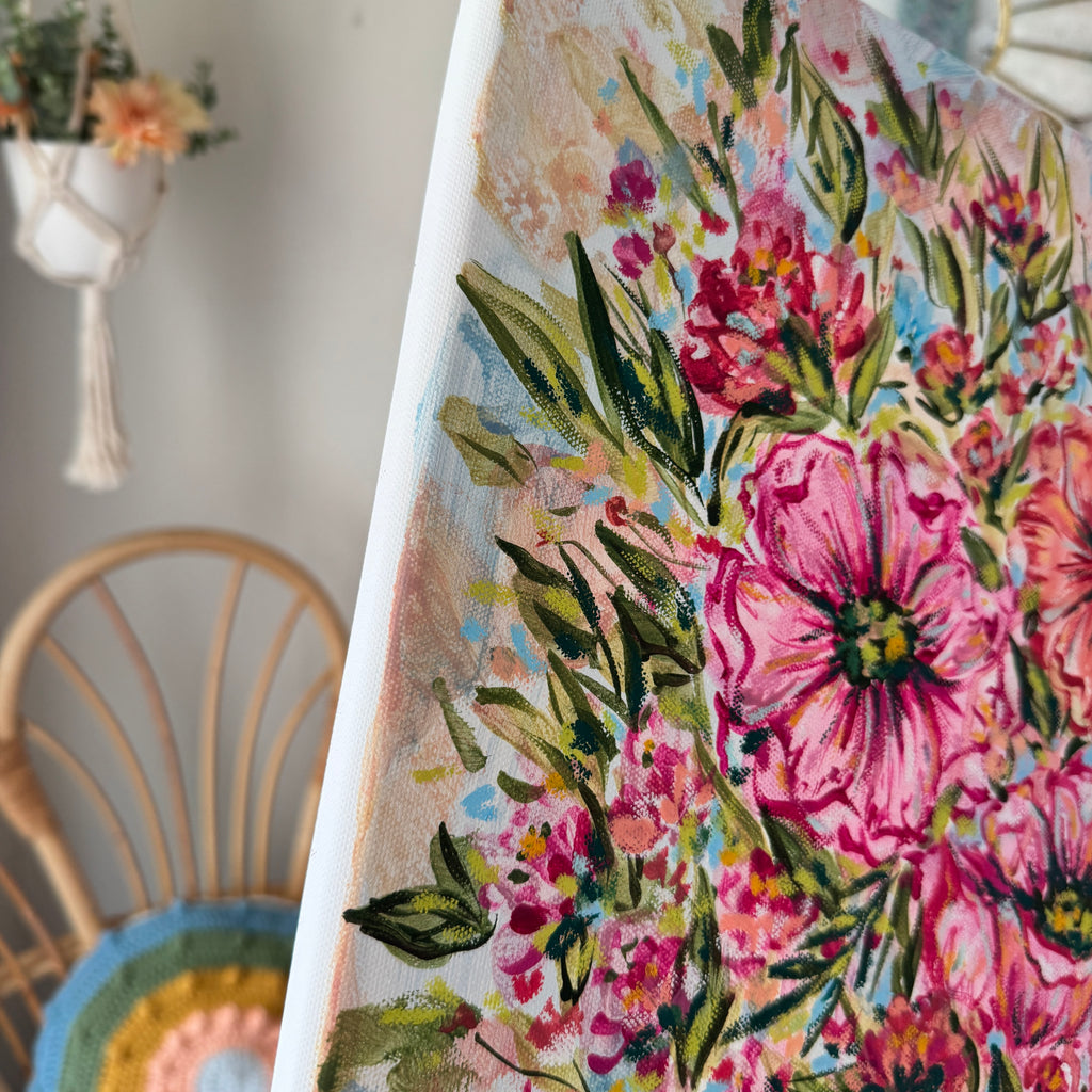 Floral Original Painted Canvas No. 21