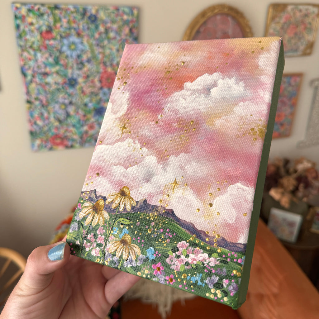 Floral Set of 2 Original Painted Canvases