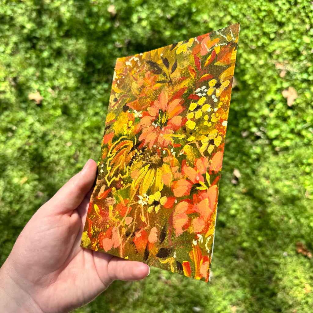 Original Fall Foliage Florals Art Paper No. 9