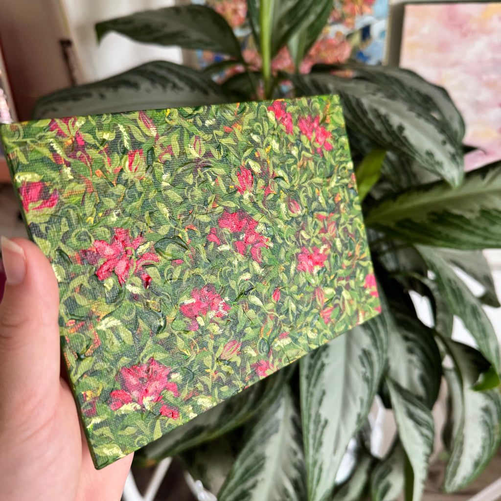 Floral Original Painted Flat Canvas No. 2