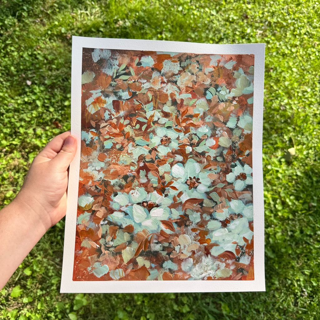 Original Ella’s Abstract Garden Art Paper No. 7