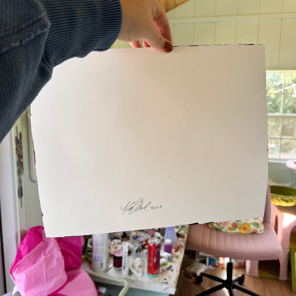 Original Ella’s Spooky Abstract Garden Art Paper