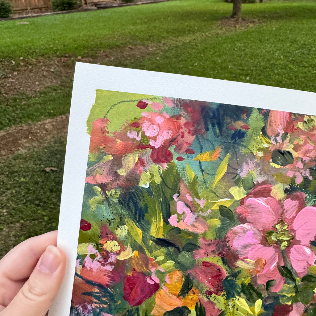 Original Ella’s Abstract Garden Art Paper No. 1