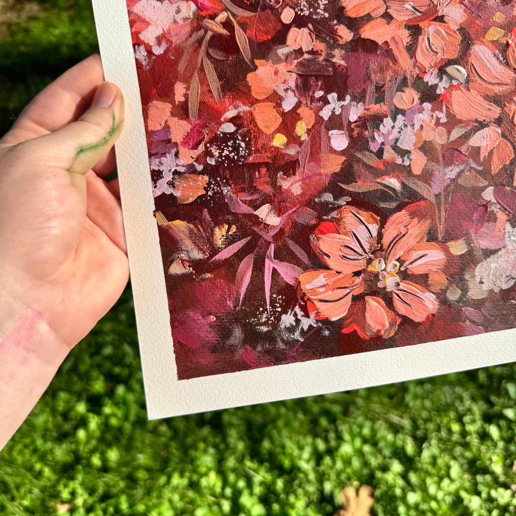 Original Ella’s Abstract Garden Art Paper No. 9
