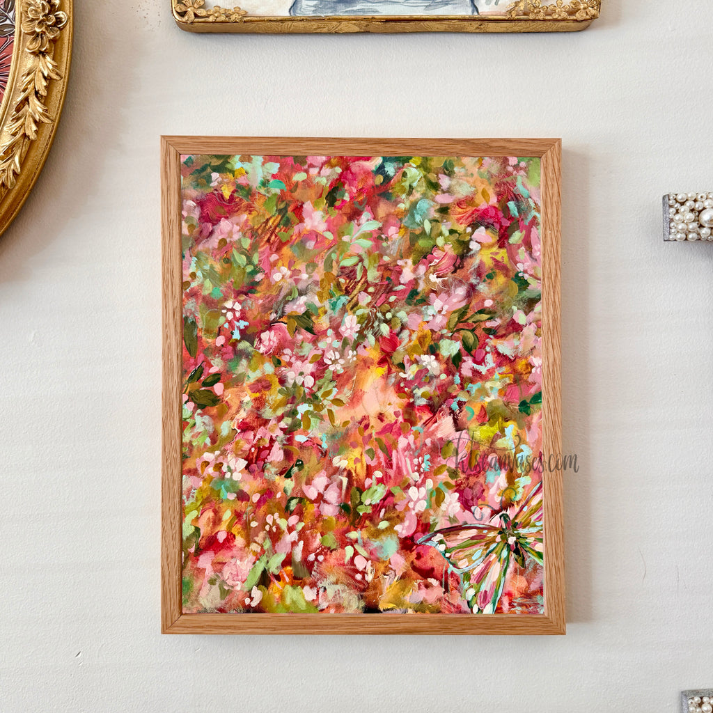 Ella in the Fairy Garden Art Print