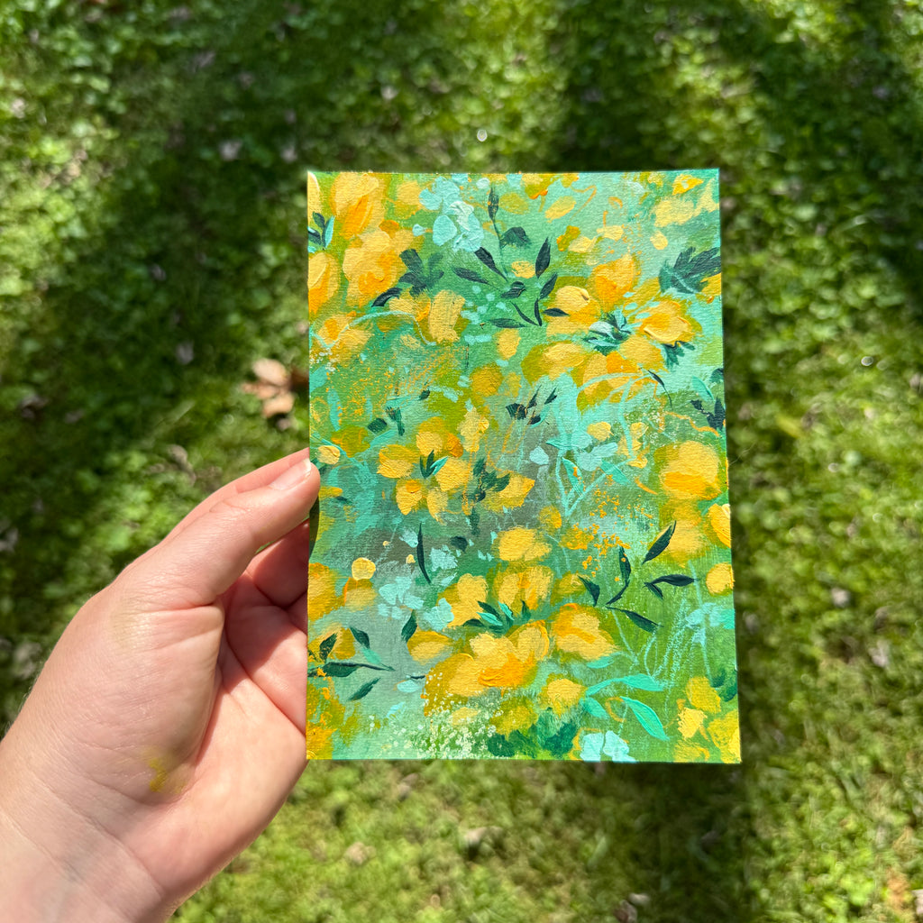 Original Citrus Florals Art Paper No. 6