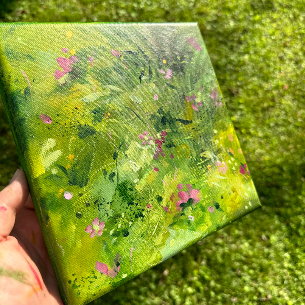 Overgrown Garden Original Painted Canvas #4