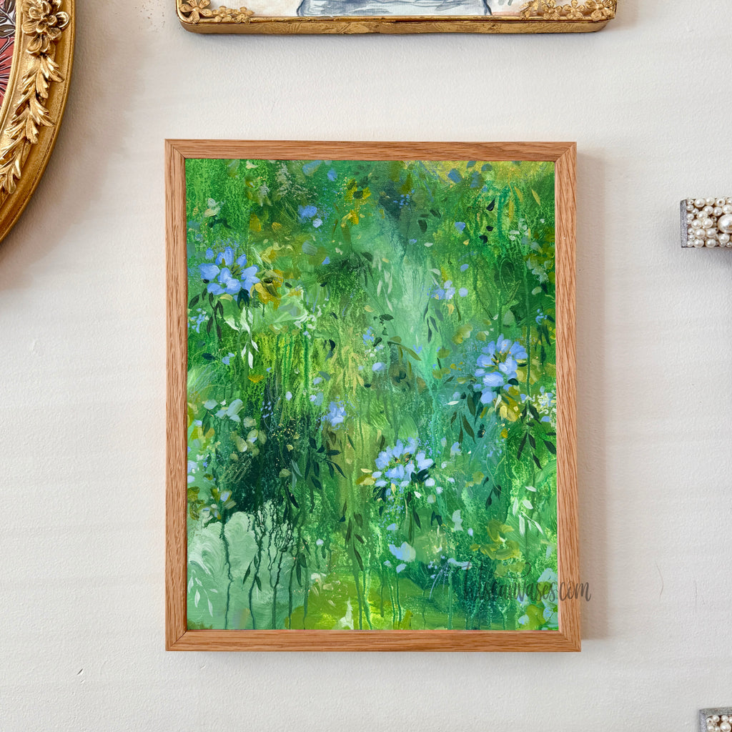 Ella in the Rainy Garden No. 2 Art Print