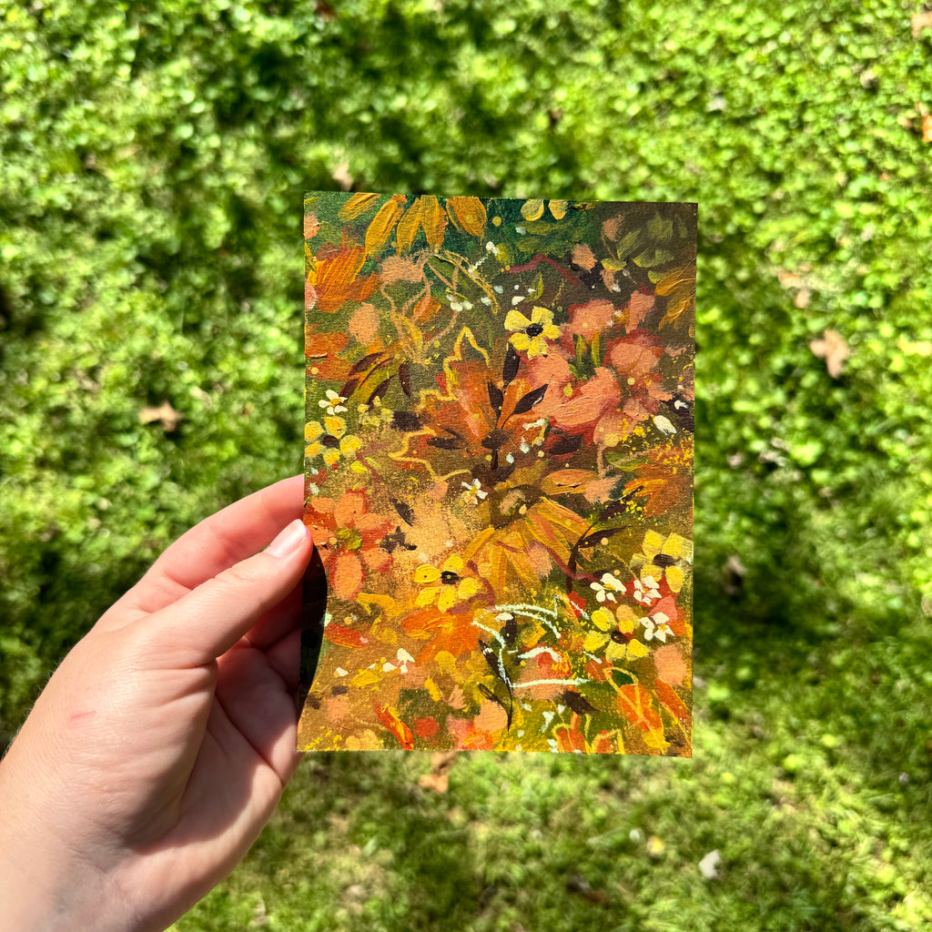 Original Fall Foliage Florals Art Paper No. 5