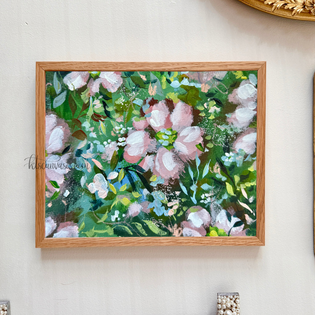 Ella’s Soft Pink Florals Art Print Set