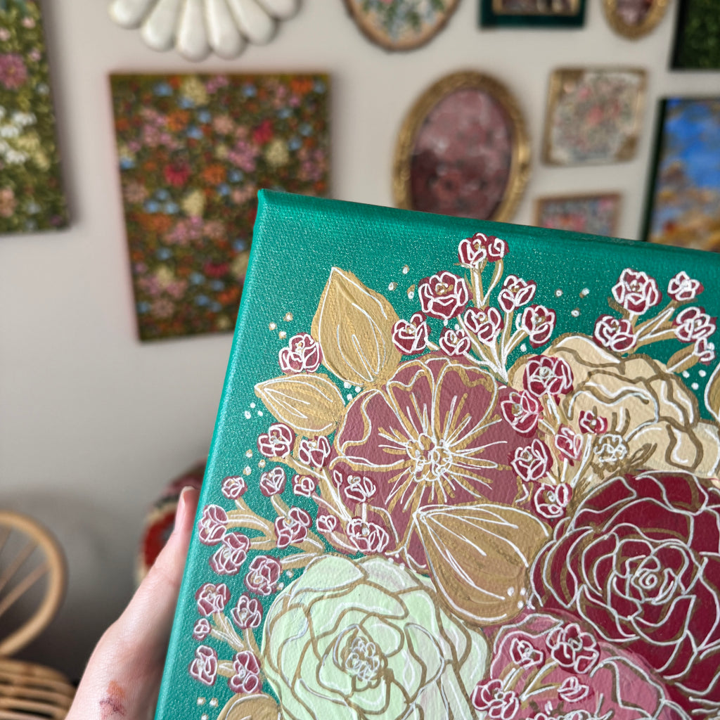 2022 Floral Original Painted Canvas No. 30