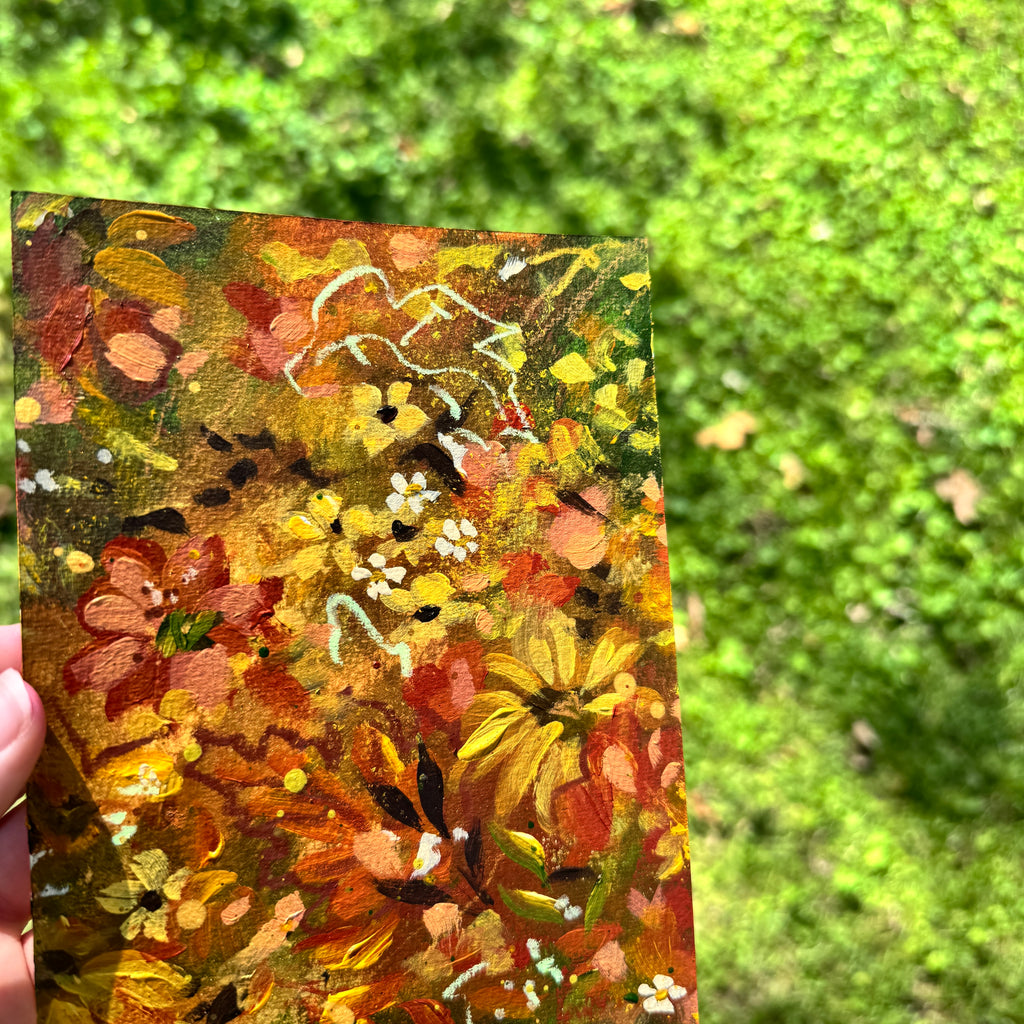 Original Fall Foliage Florals Art Paper No. 2