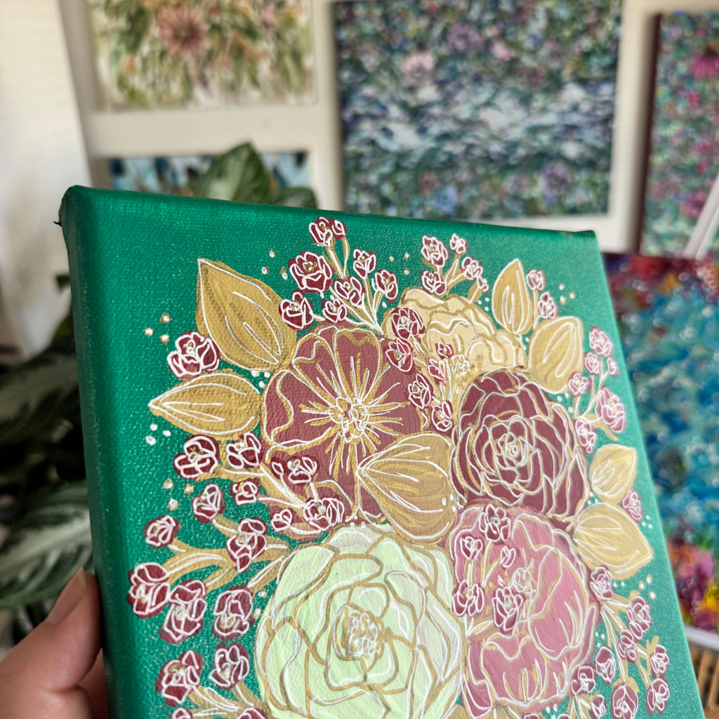 2022 Floral Original Painted Canvas No. 30
