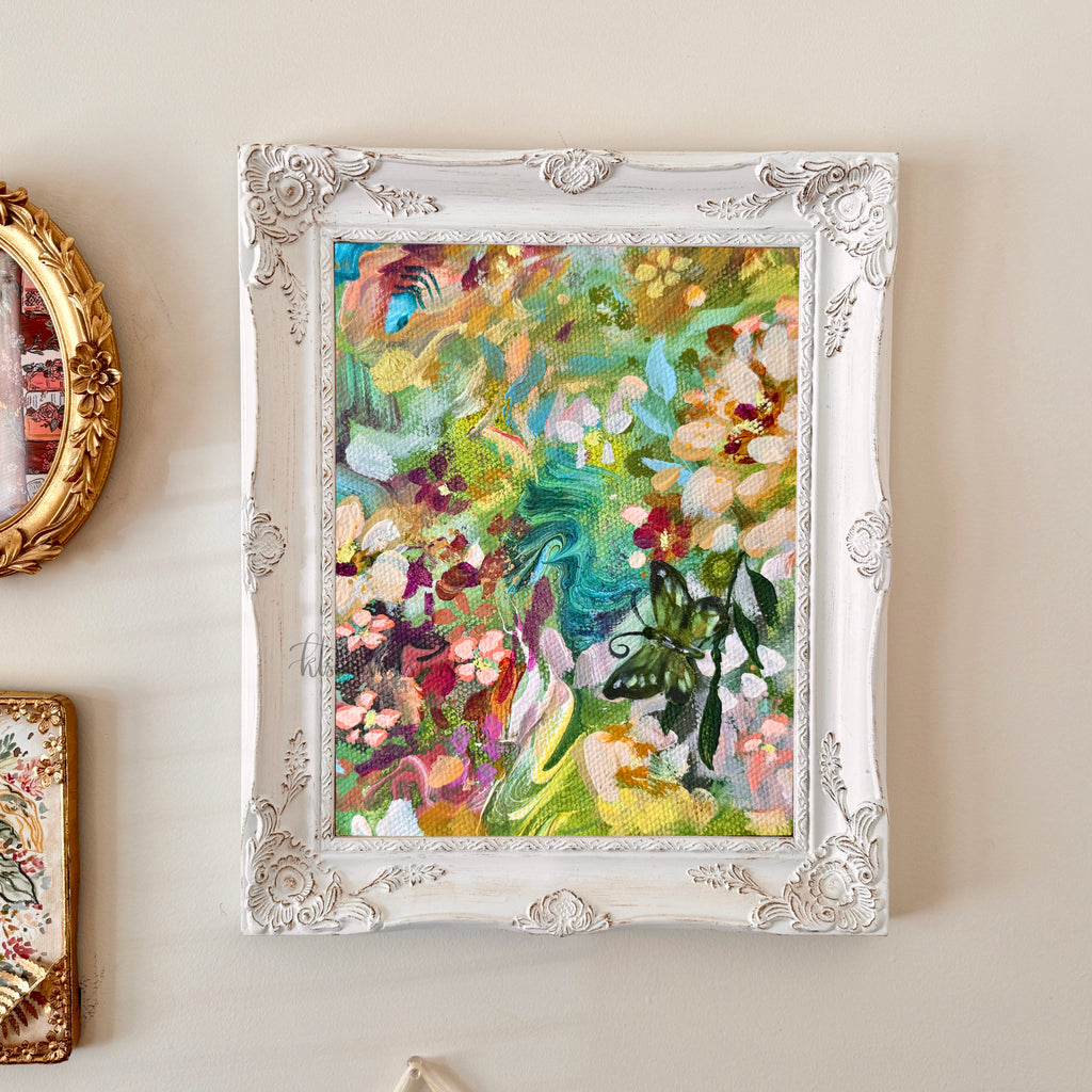 Ella in the Butterfly Garden Art Print Set