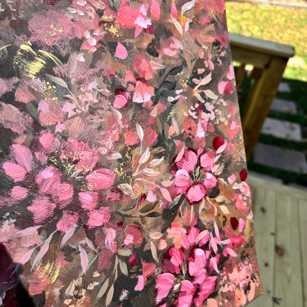 Original Ella’s Fall Abstract Garden Art Paper