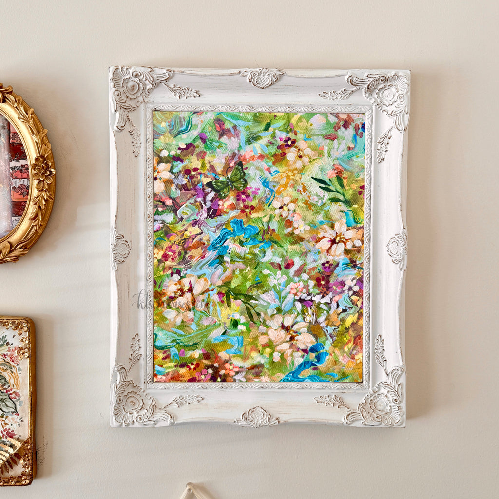 Ella in the Butterfly Garden Art Print Set