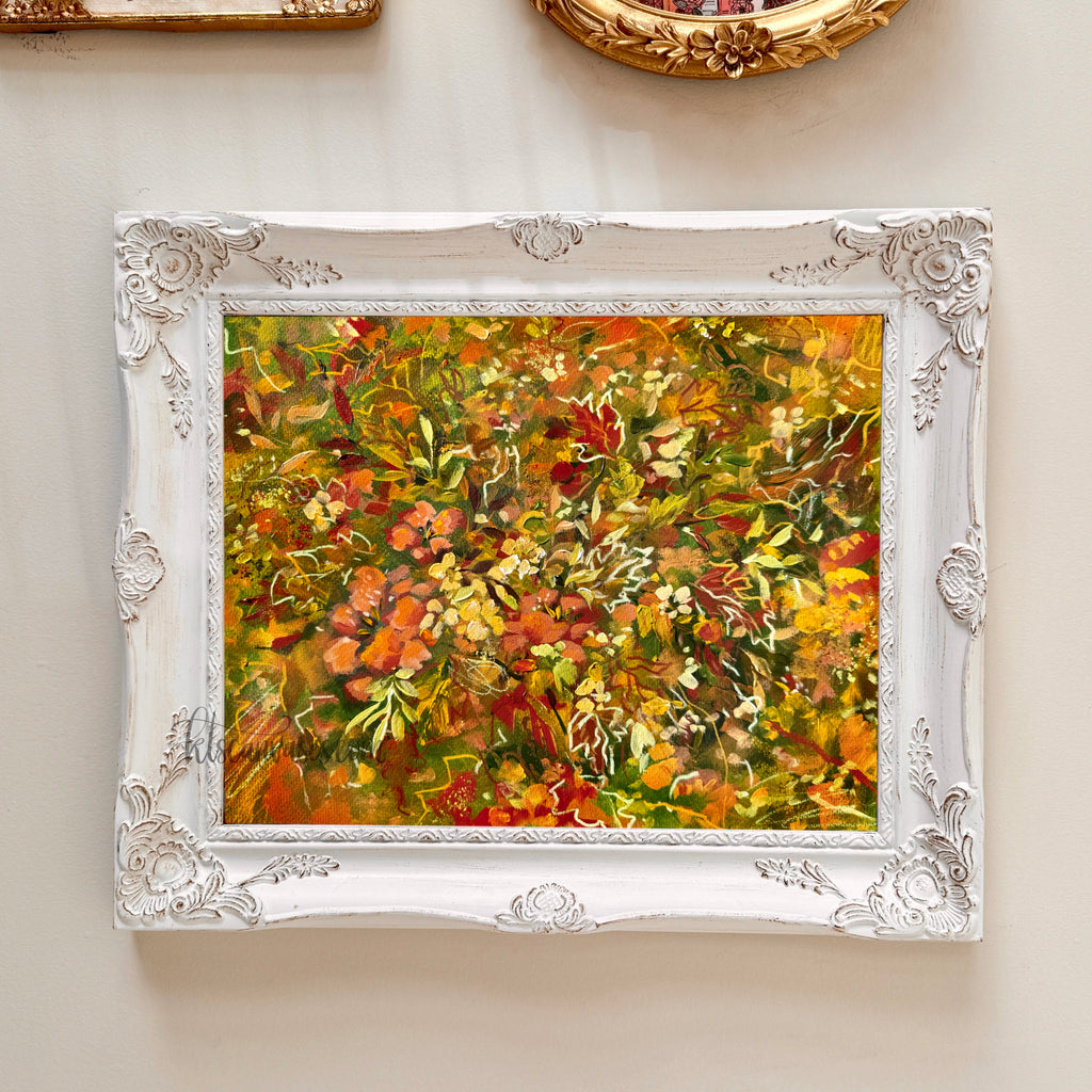 Ella in the Fall Foliage Art Print