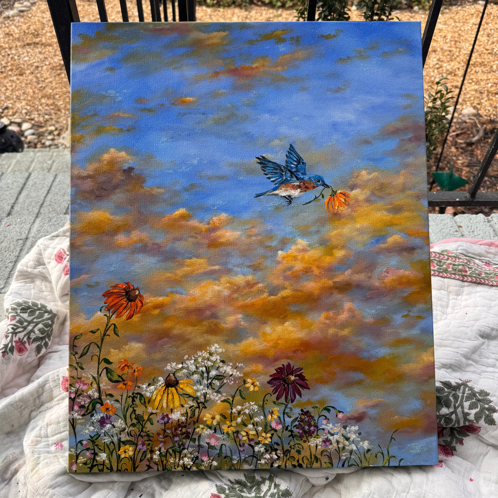 Floral Original Painted Canvas No. 12