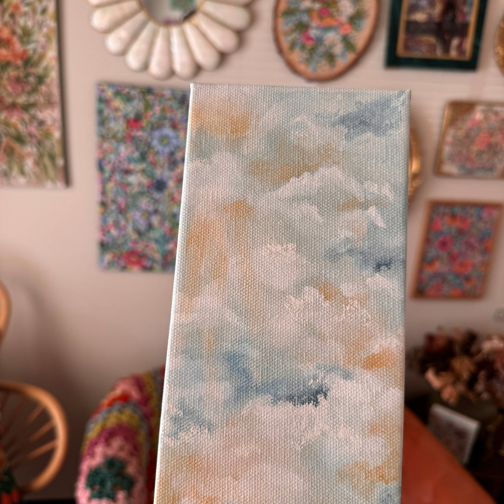 Floral Countryside Set of 3 Original Painted Canvas