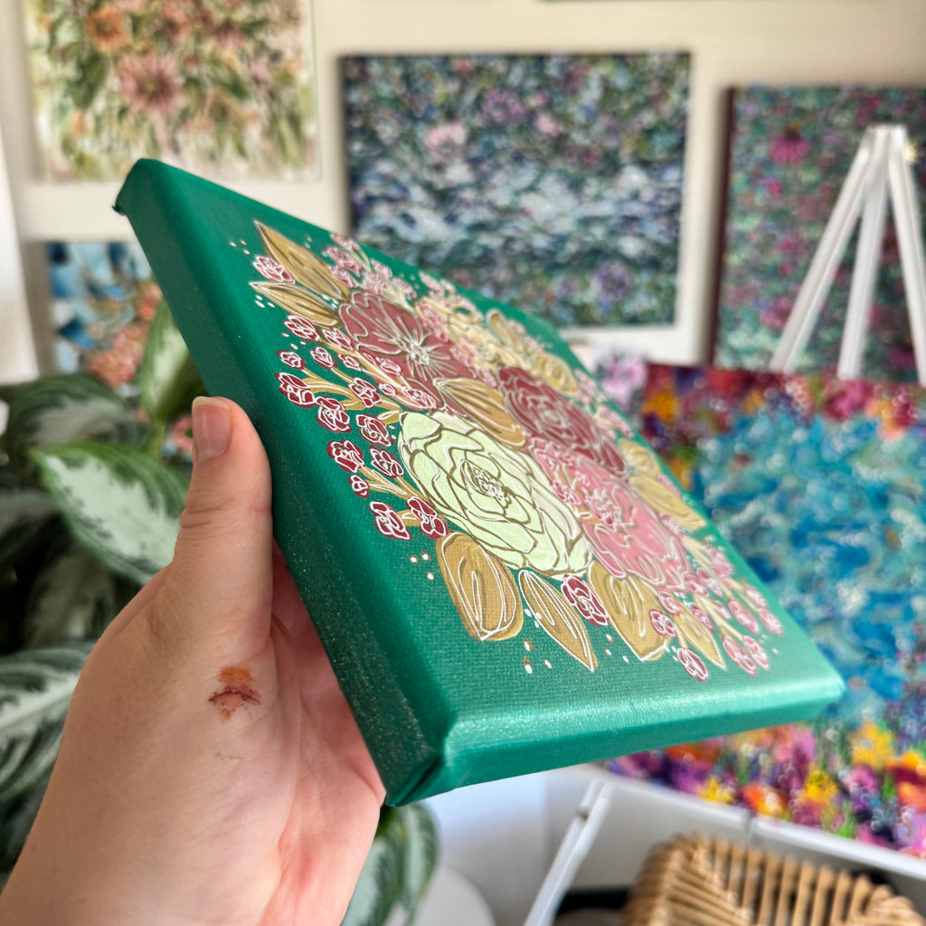 2022 Floral Original Painted Canvas No. 30
