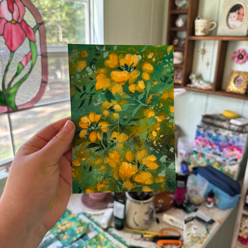 Original Citrus Florals Art Paper No. 3