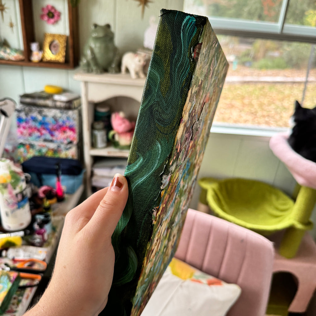 Butterfly Garden Original Painted Canvas #7