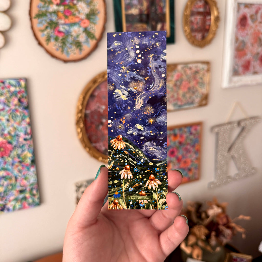 Moonlit Garden Double Sided Bookmark