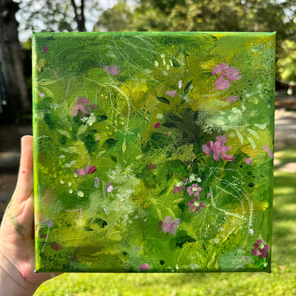 Overgrown Garden Original Painted Canvas #2
