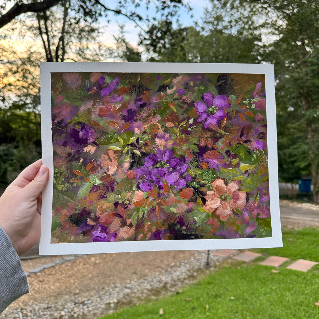 Original Ella’s Abstract Garden Art Paper No. 3
