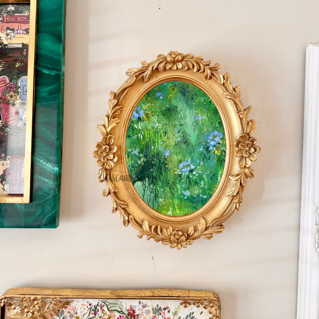 Ella in the Rainy Garden No. 2 Art Print