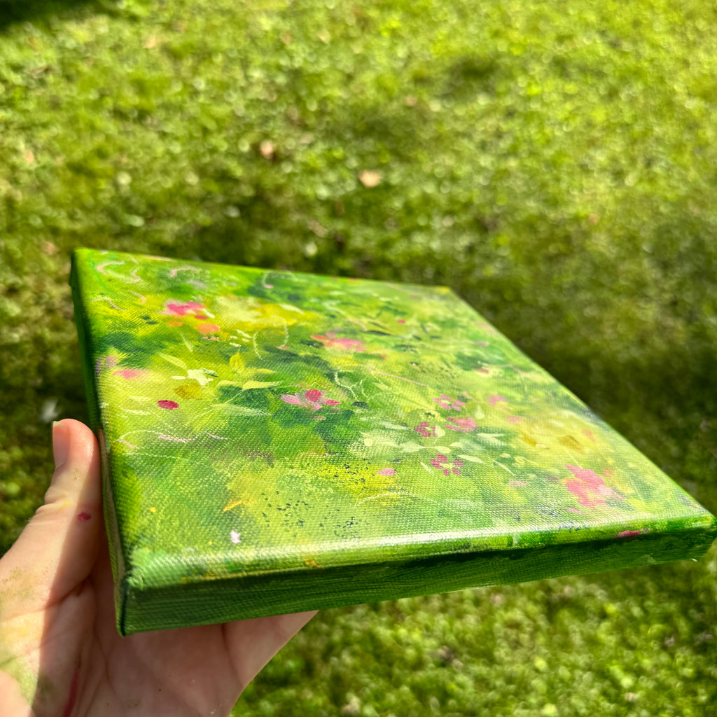 Overgrown Garden Original Painted Canvas #7