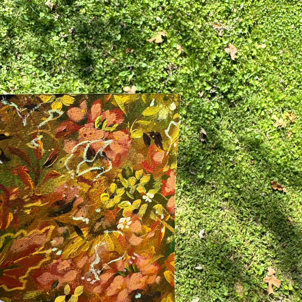 Original Fall Foliage Florals Art Paper No. 7