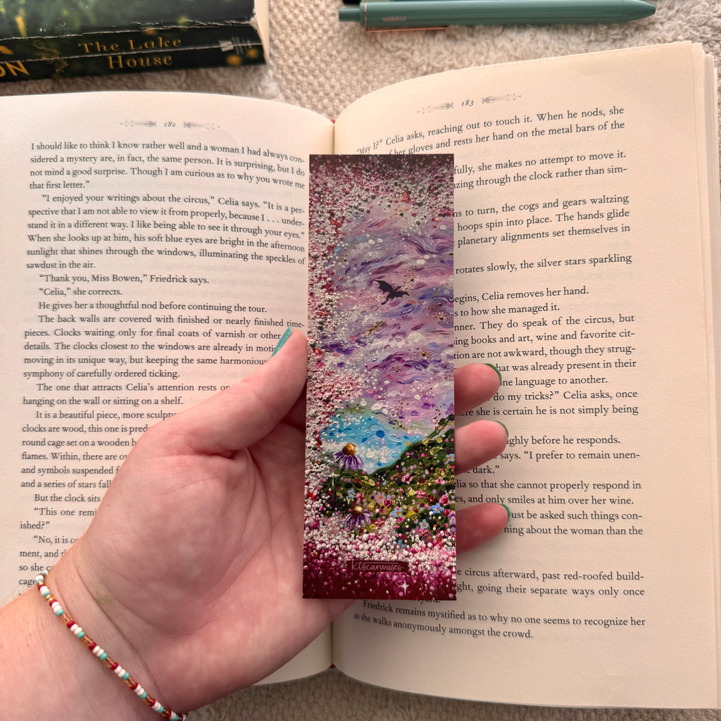 Floral Fairy Tale Double Sided Bookmark