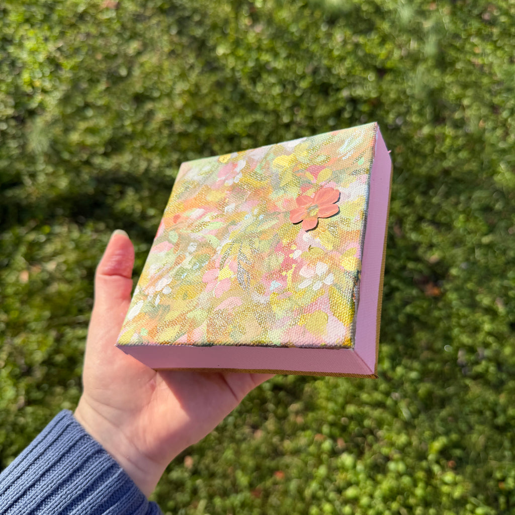 Soft Floral Original Painted Canvas #8