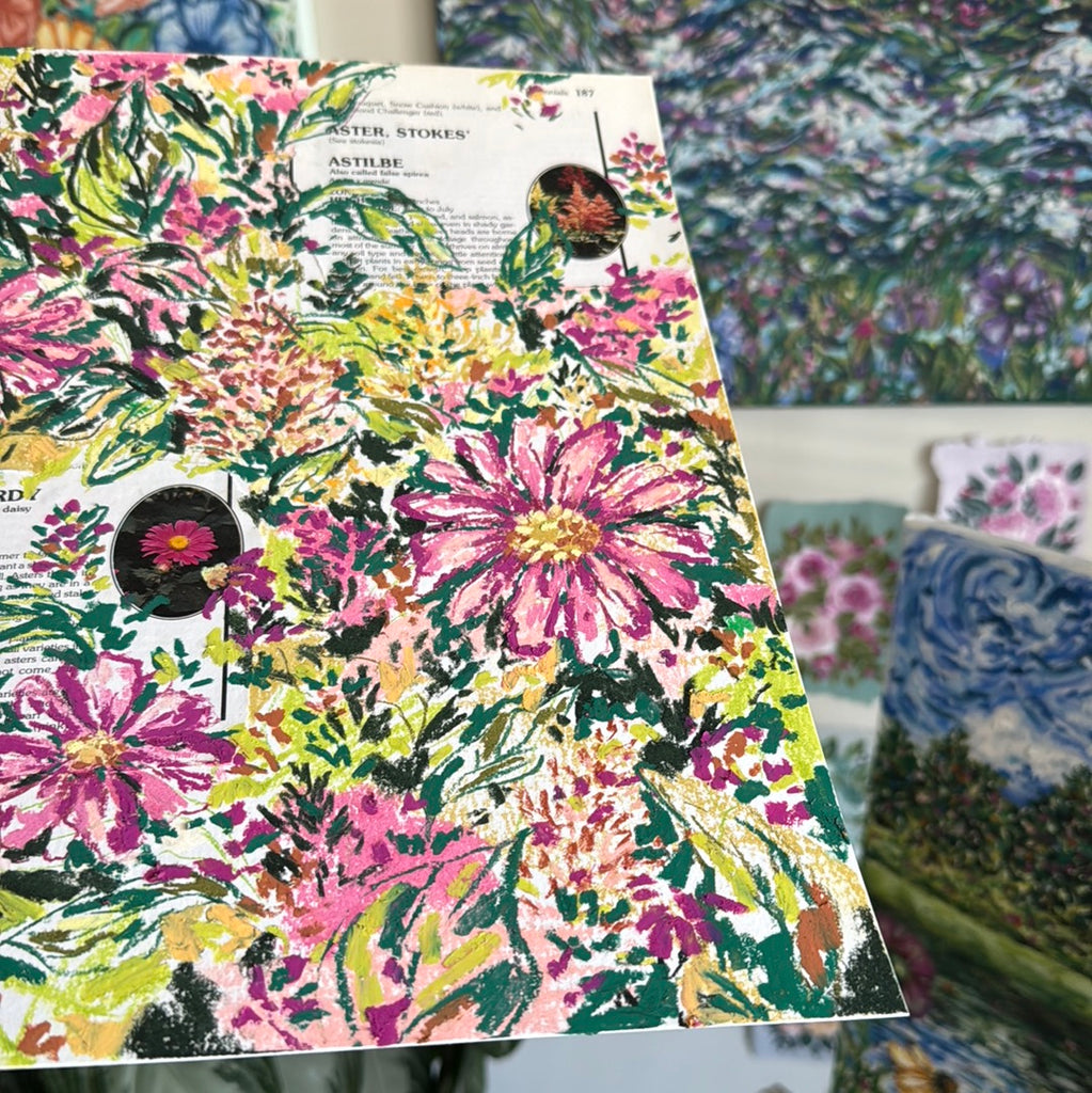 Floral Original Painted Paper