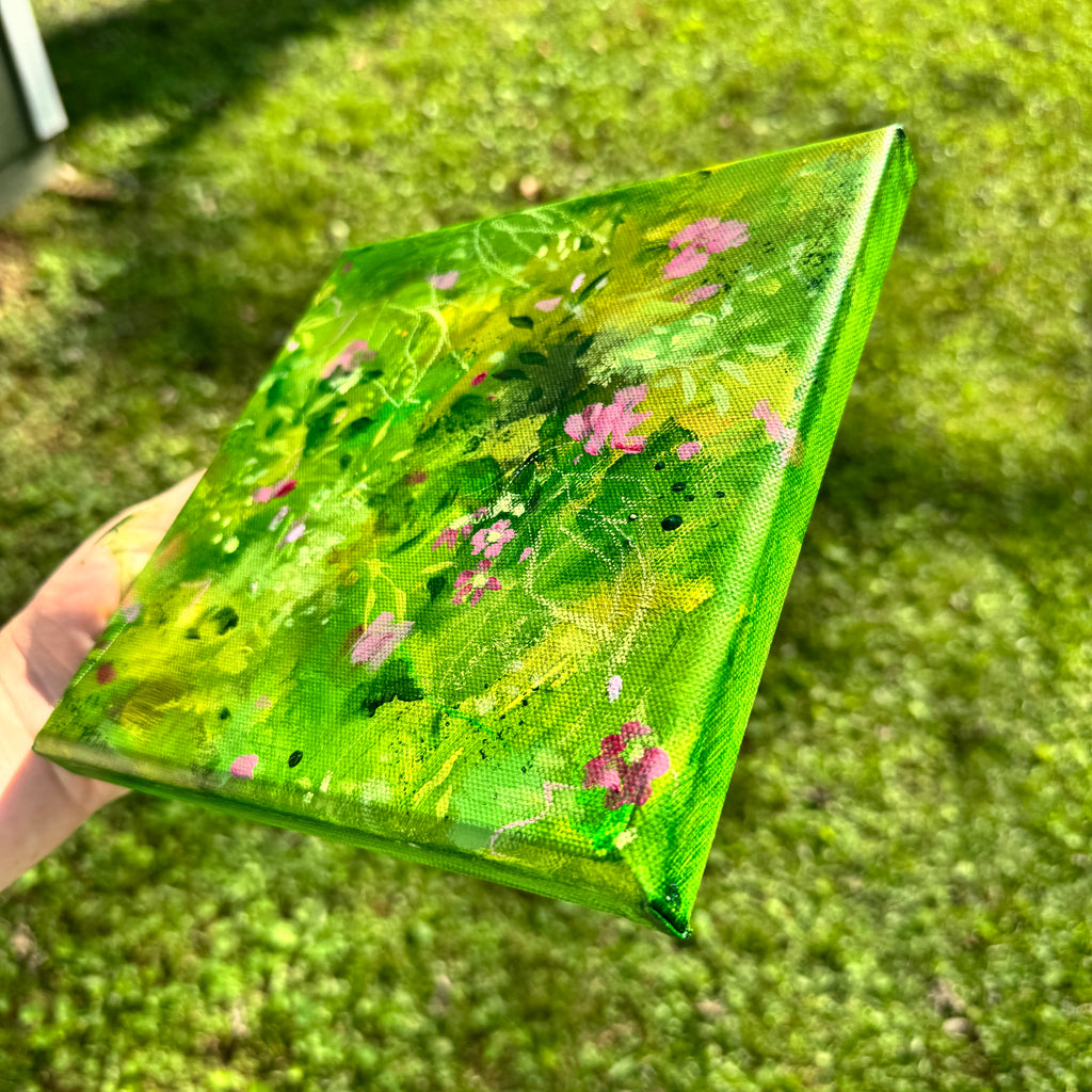 Overgrown Garden Original Painted Canvas #2