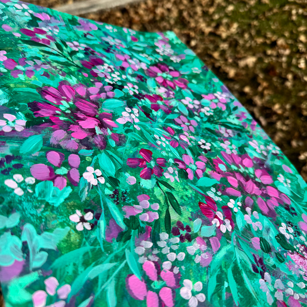 Original Ella’s Abstract Garden Art Paper