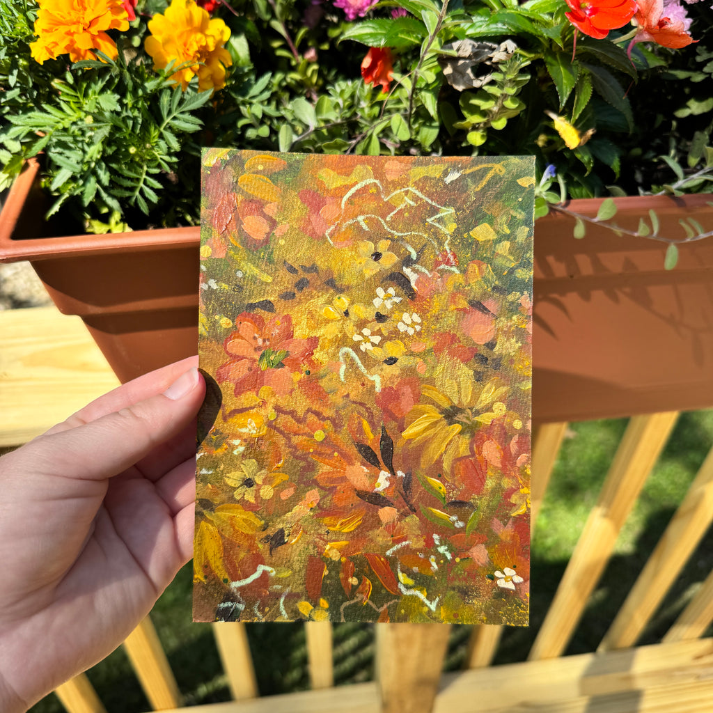 Original Fall Foliage Florals Art Paper No. 2