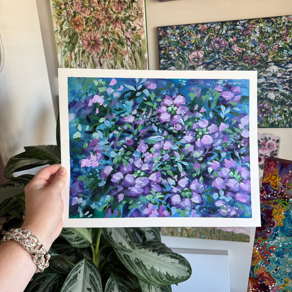 Original Ella’s Abstract Garden Art Paper No. 4