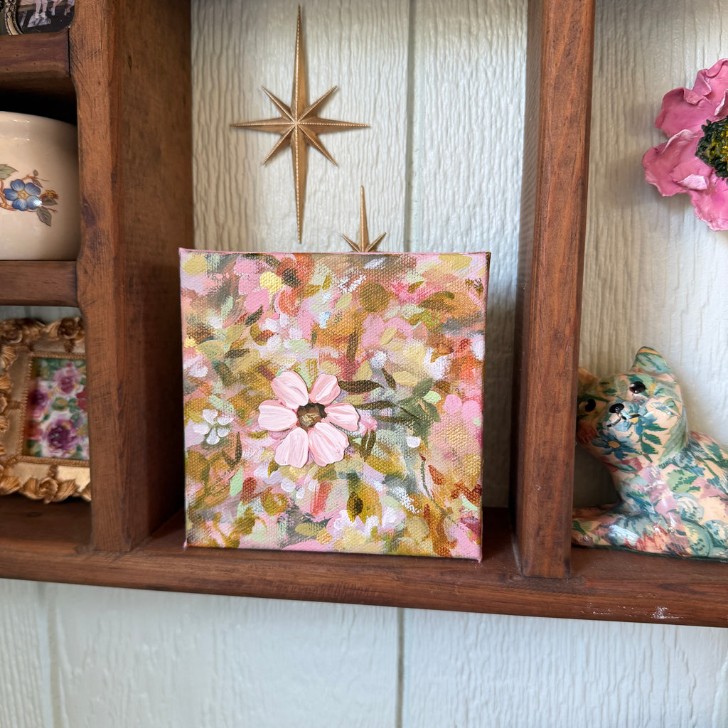 Soft Floral Original Painted Canvas #13