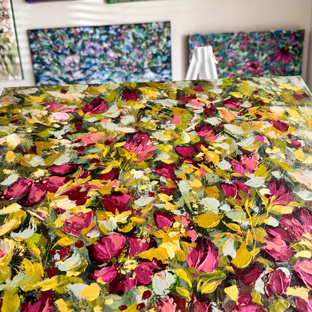 Floral Original Painted Canvas