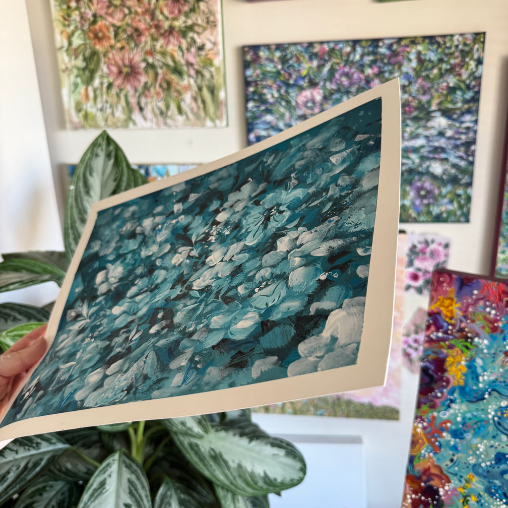 Original Ella’s Abstract Garden Art Paper No. 5
