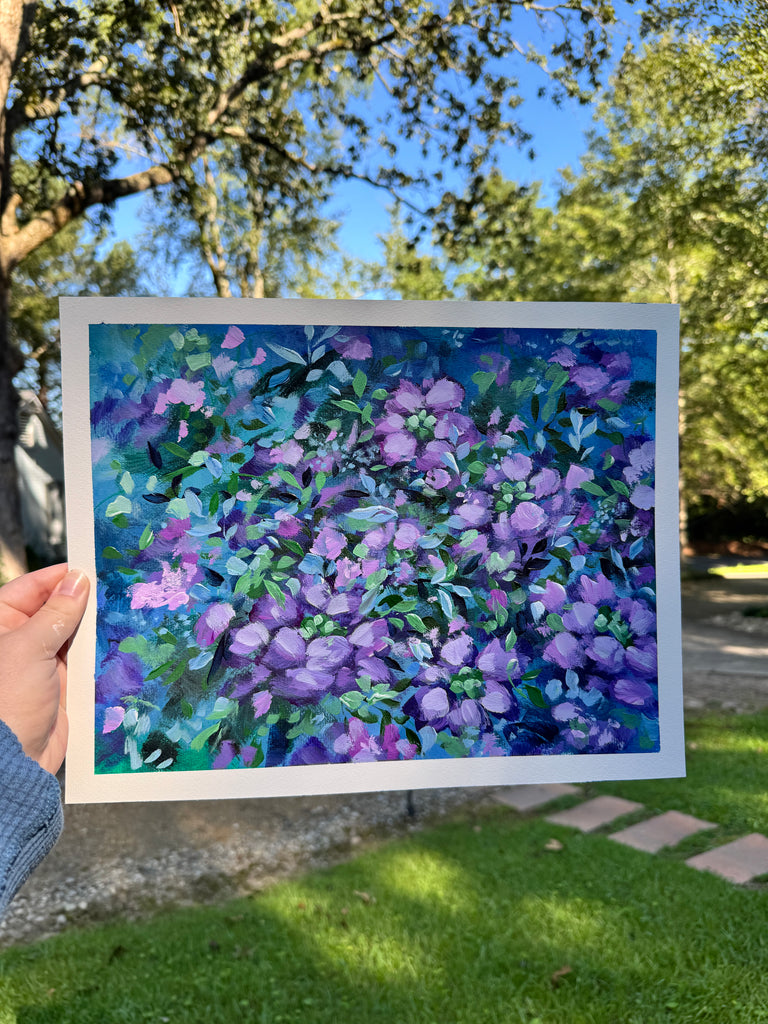 Original Ella’s Abstract Garden Art Paper No. 4