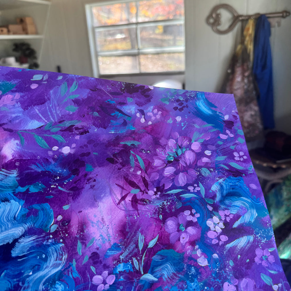 Original Ella’s Magical Abstract Garden Art Paper