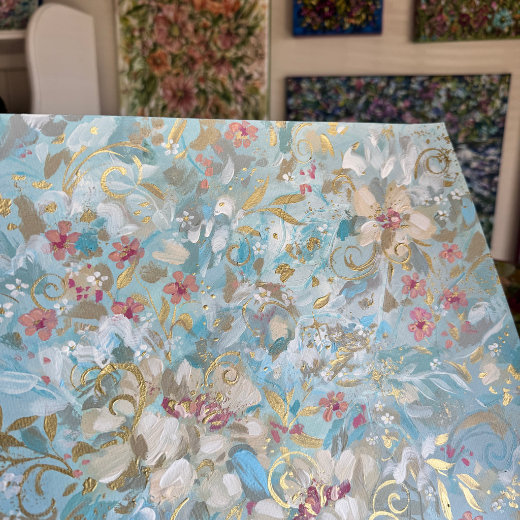 Original Ella’s Abstract Garden Art Paper