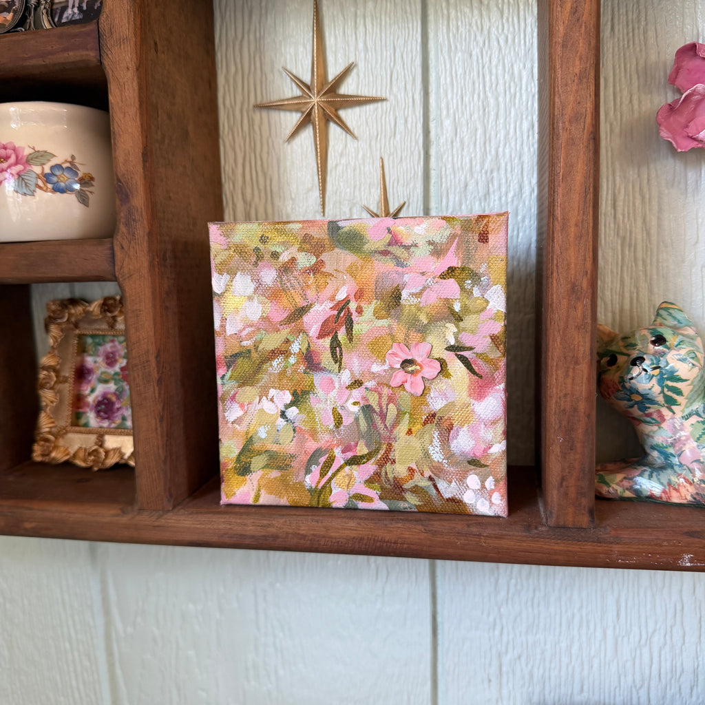 Soft Floral Original Painted Canvas #14