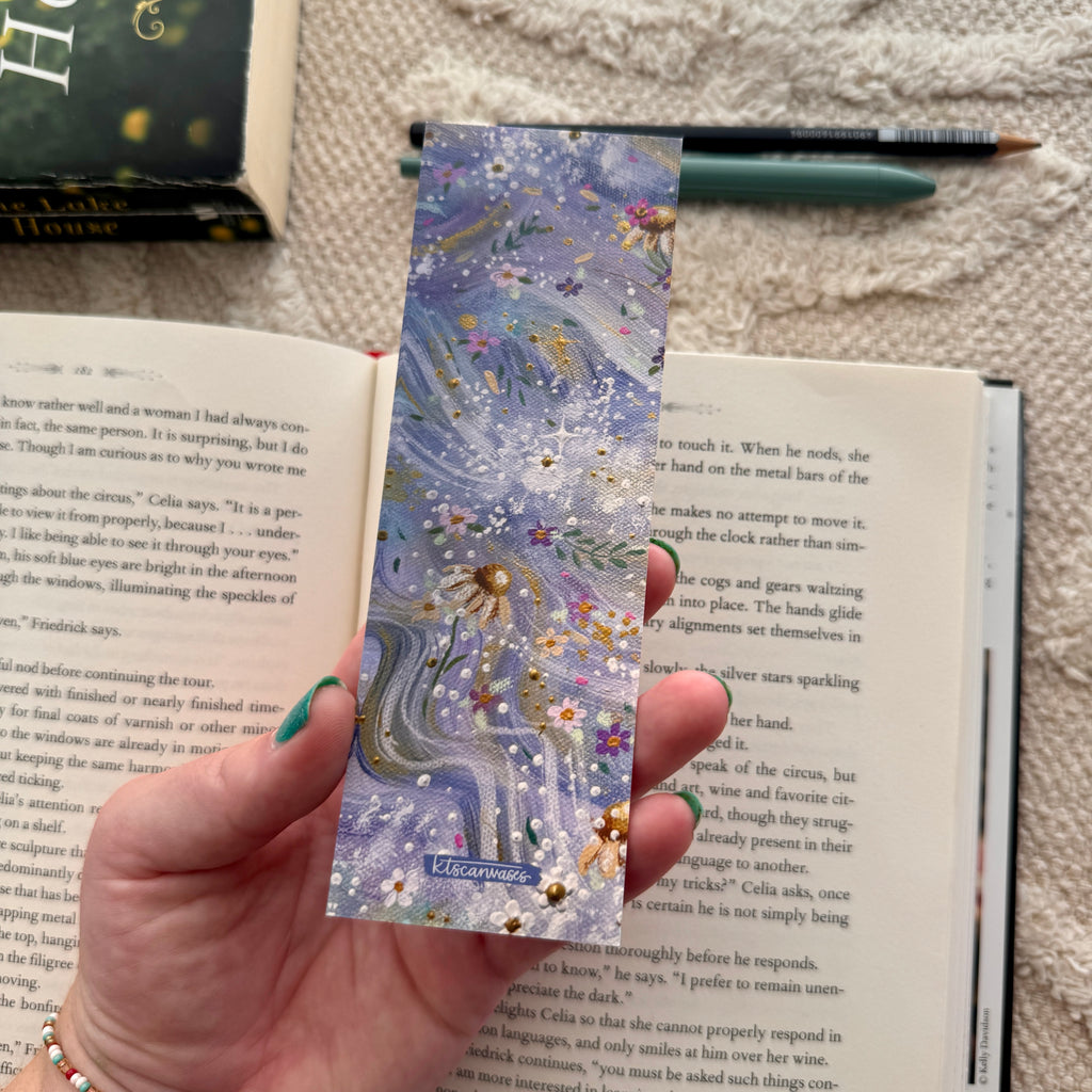 Swan Garden Double Sided Bookmark