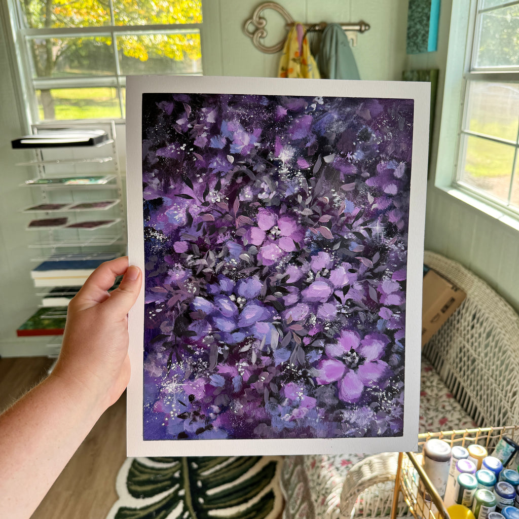 Original Ella’s Abstract Garden Art Paper No. 8