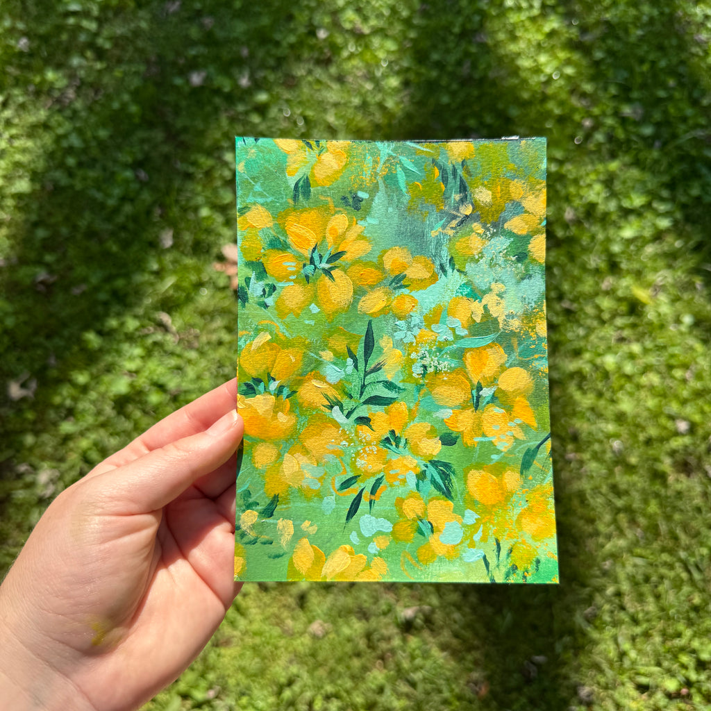 Original Citrus Florals Art Paper No. 7