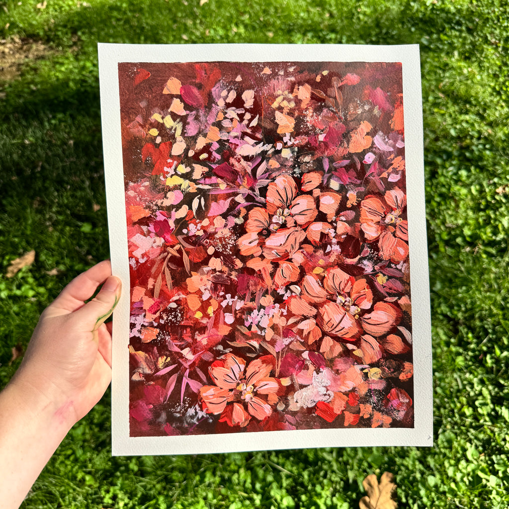 Original Ella’s Abstract Garden Art Paper No. 9
